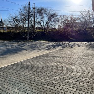 Тротуарная плитка ЛА-ЛИНИЯ коллекция СТОУНМИКС цвет ЧЕРНЫЙ, размер 200х100 мм, толщина 60 мм