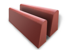 Бордюр тротуарный двухсторонний бетонный 500х200х40 мм купить в Иркутске