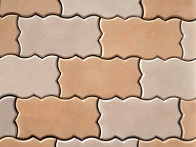 Брусчатка "Волна зигзаг большая" шагрень купить в Иркутске