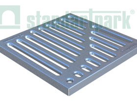 Решетка стальная штампованная Basic (оцинкованная) к дождеприемнику 300x300 купить в Иркутске