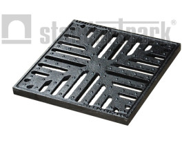 Решетка чугунная Basic (снежинка) к дождеприемнику 300x300 купить в Иркутске