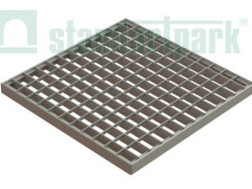 Решетка Basic стальная ячеистая оцинкованная к дождеприемнику-пескоуловителю 400х400 купить в Иркутске